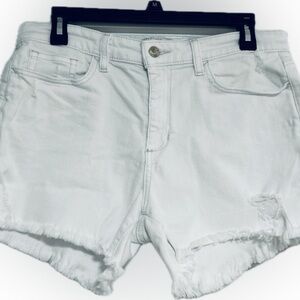 Joe's Jeans White Jean Shorts Classic Cut
